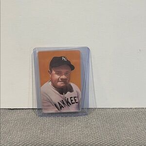 Vintage 1973 Babe Ruth (4 of Hearts) Smithsonian Playing Card.